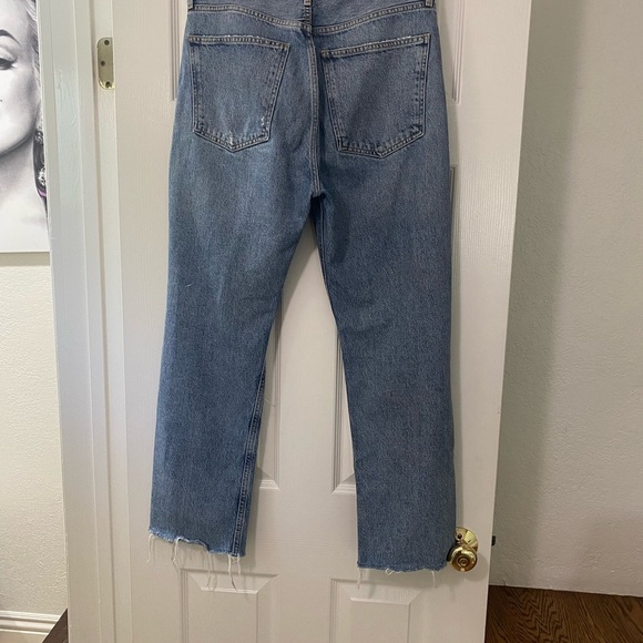 Agolde 90s High Rise Loose Fit Distressed Jeans – Button Fly – Size 29 - Picture 6 of 7